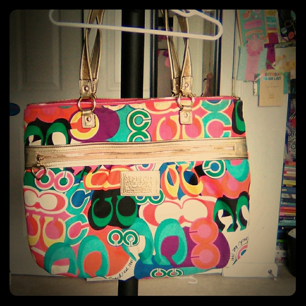 An authentic Coach purse